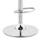 Armen Living Colby Adjustable Gray Faux Leather and Chrome Finish Bar Stool LCCYBAWAGR - alternate 3